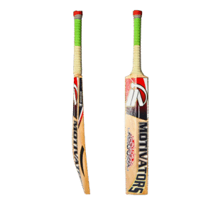Motivators "Elite Pro 100" English Willow Cricket Bat – Grade 1 (8+ Grains) Red - Image 3