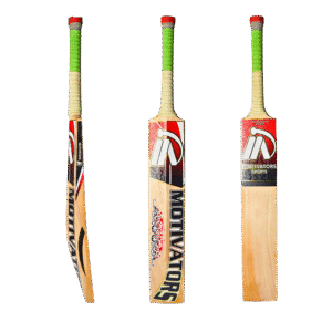 Motivators "Elite Pro 100" English Willow Cricket Bat – Grade 1 (8+ Grains) Red - Image 4