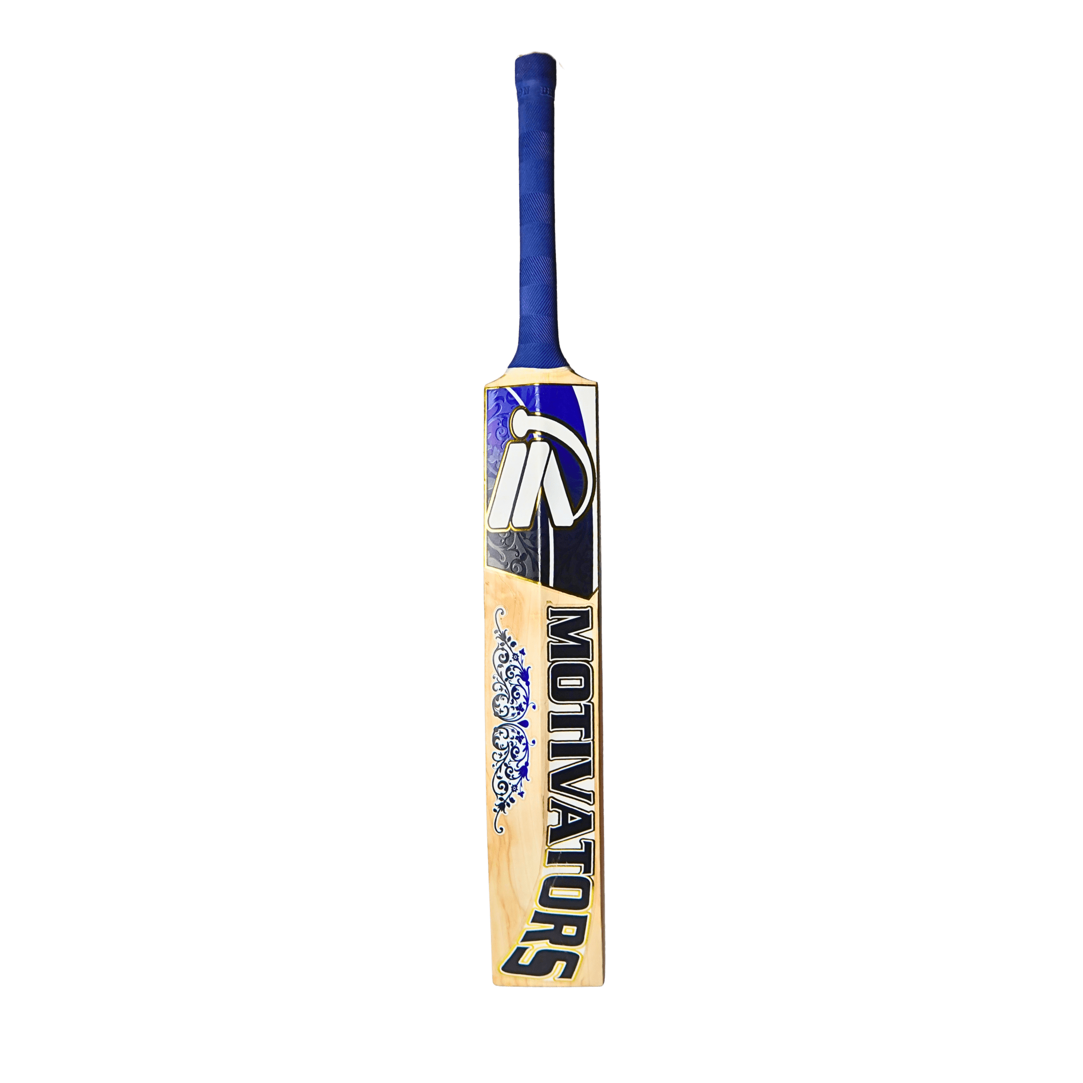 Motivators "Elite Pro 100" English Willow Cricket Bat – Grade 1 (8+ Grains) Blue