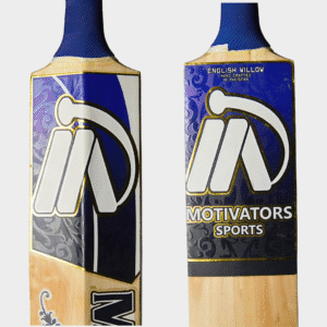 Motivators "Elite Pro 100" English Willow Cricket Bat – Grade 1 (8+ Grains) Blue - Image 9
