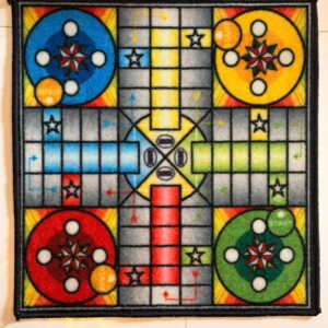 Ludo Carpet Game – Big & Small Size with Chips