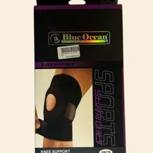 Adjustable knee support with strap