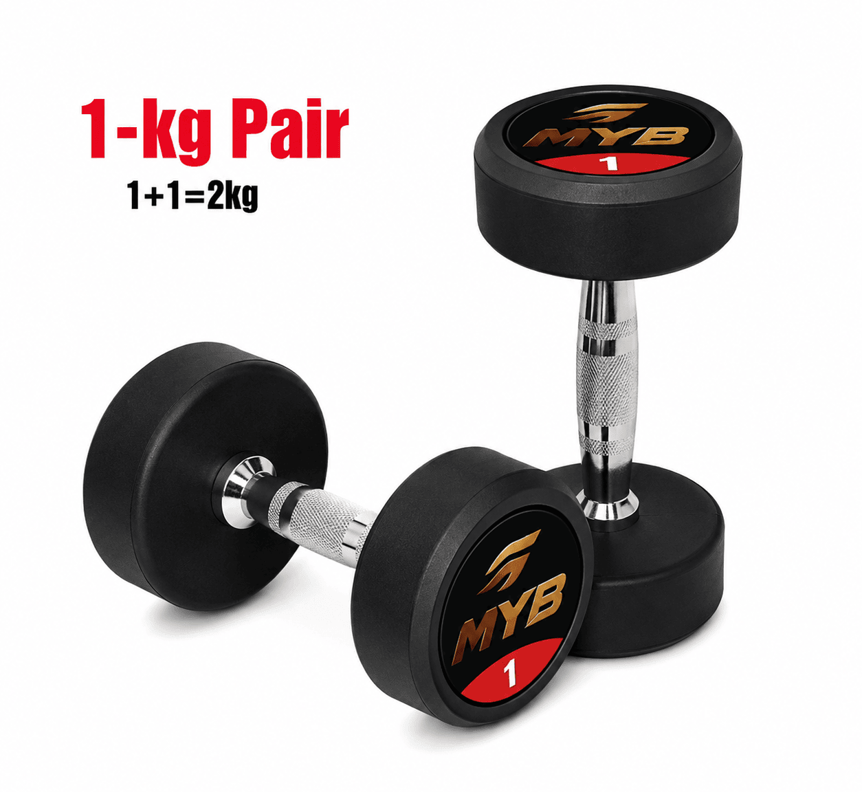 MYB Sports 1 KG Dumbbell Pair