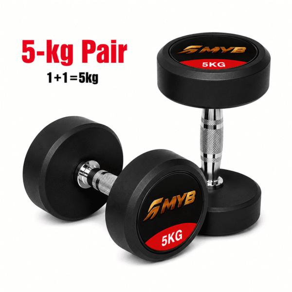 MYB Sports 5 KG Dumbbell Pair MYB Sports 5 KG Dumbbell Pair