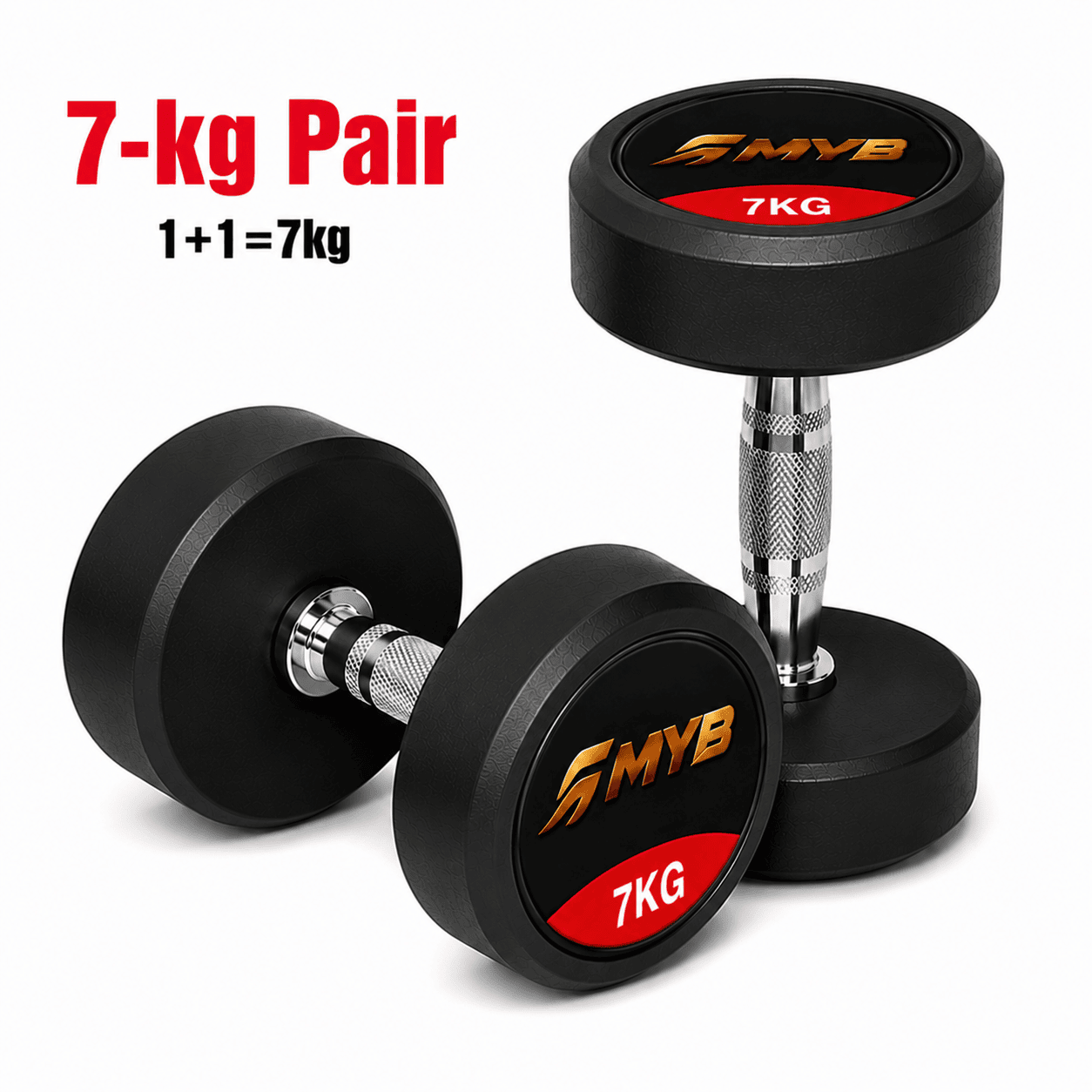 MYB Sports 7 KG Dumbbell Pair