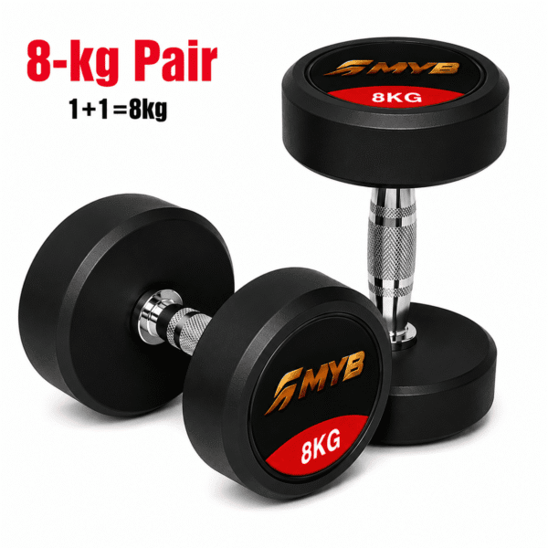 MYB Sports 8 KG Dumbbell Pair MYB Sports 8 KG Dumbbell Pair