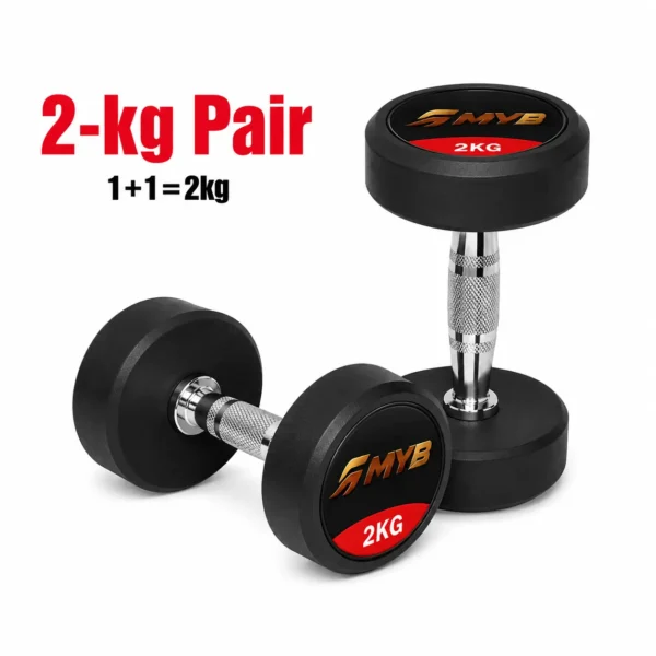 MYB Sports 2 KG Dumbbell Pair